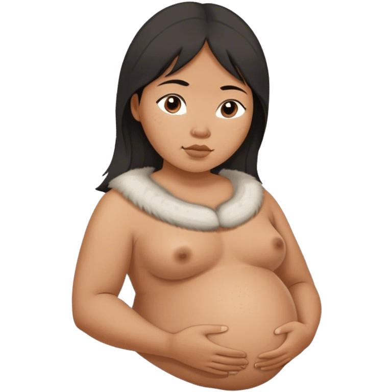 pregnant Inuit woman emoji