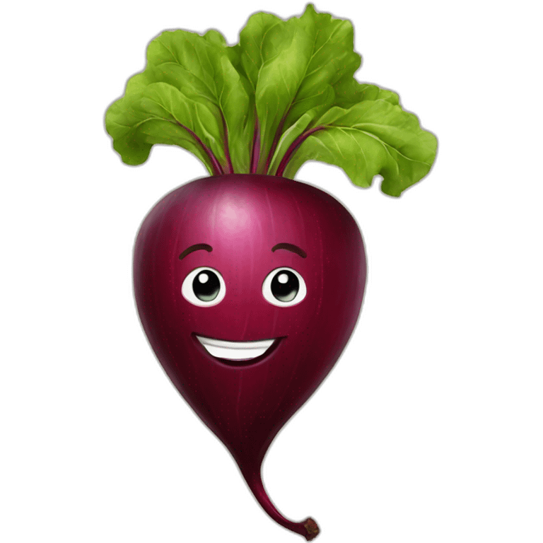 smiling beet emoji