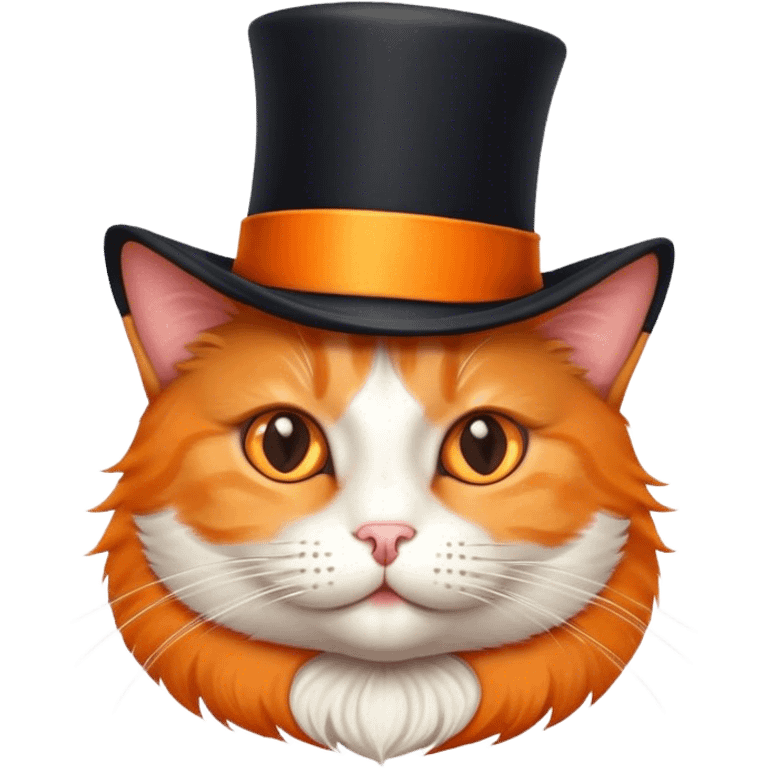 Cat with tophat emoji