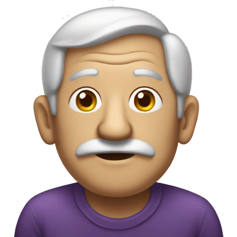 old man eggplant emoji