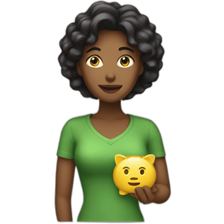 woman, saving money emoji