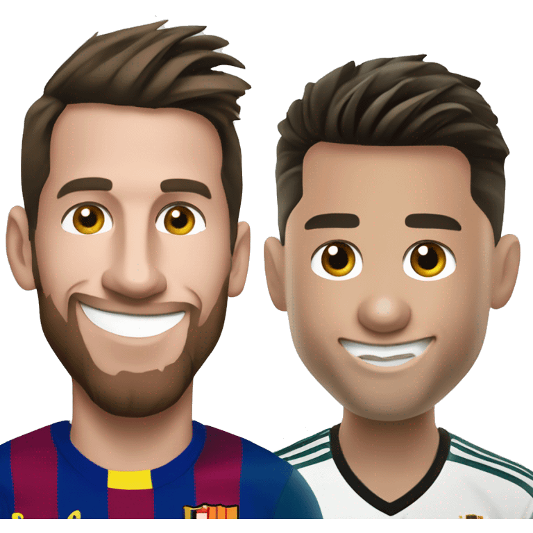 Messi and Cristiano Ronaldo emoji