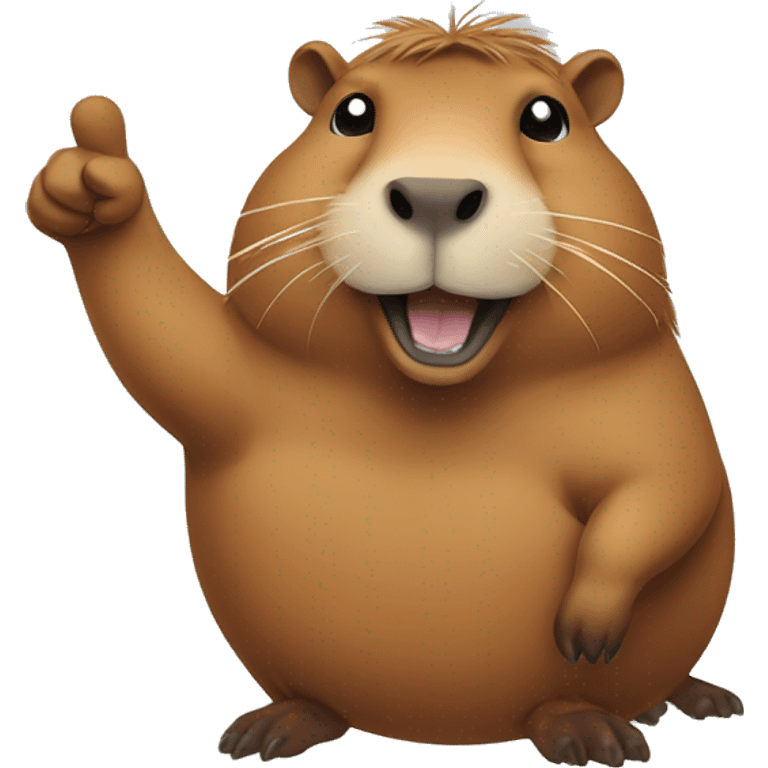 Capybara giving a thumbs up emoji