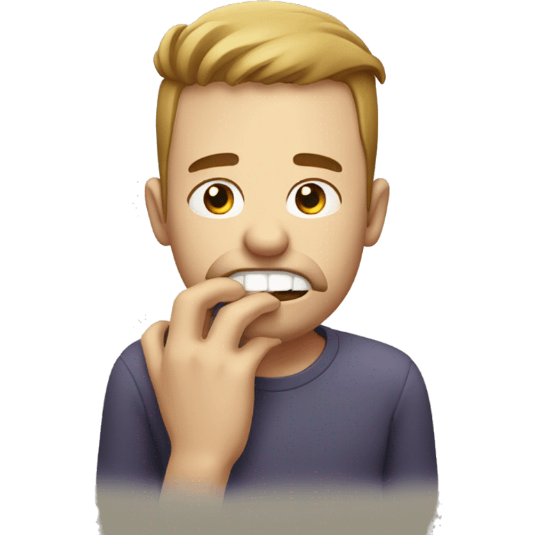 man with toothache an emoji