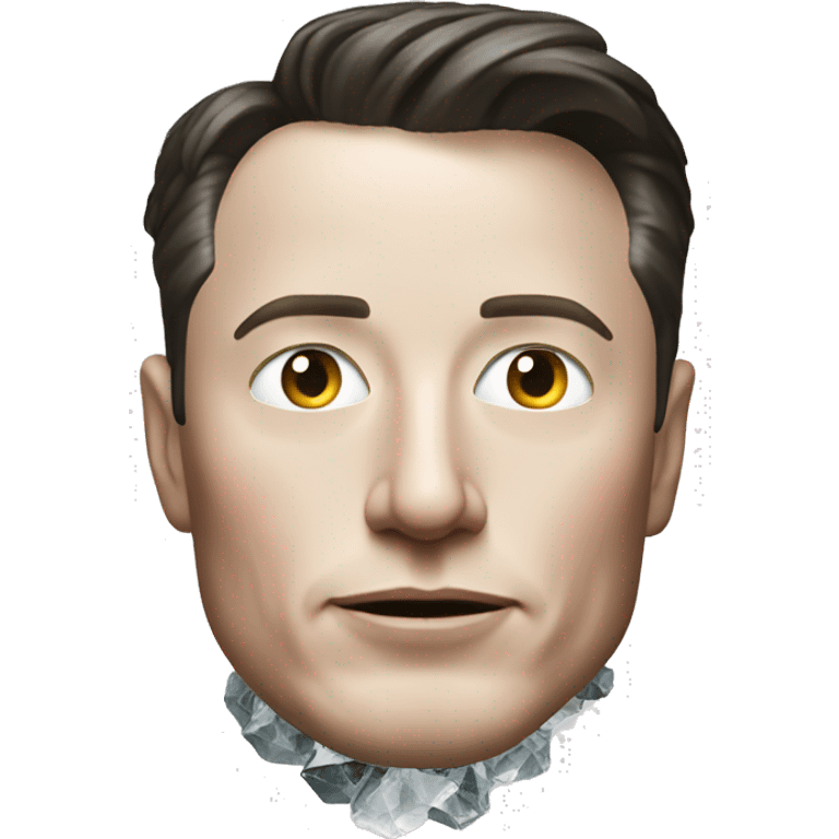 Elon musk made of quartz emoji