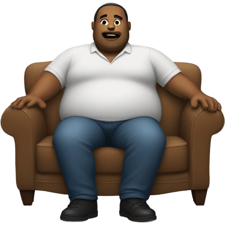 A fat guy on a couch emoji