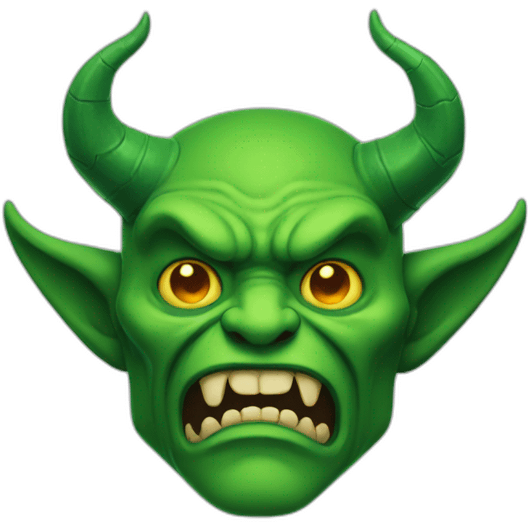 green demon emoji