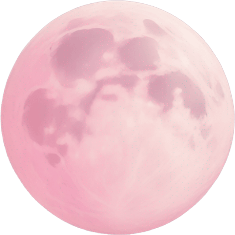 pastel pink moon emoji