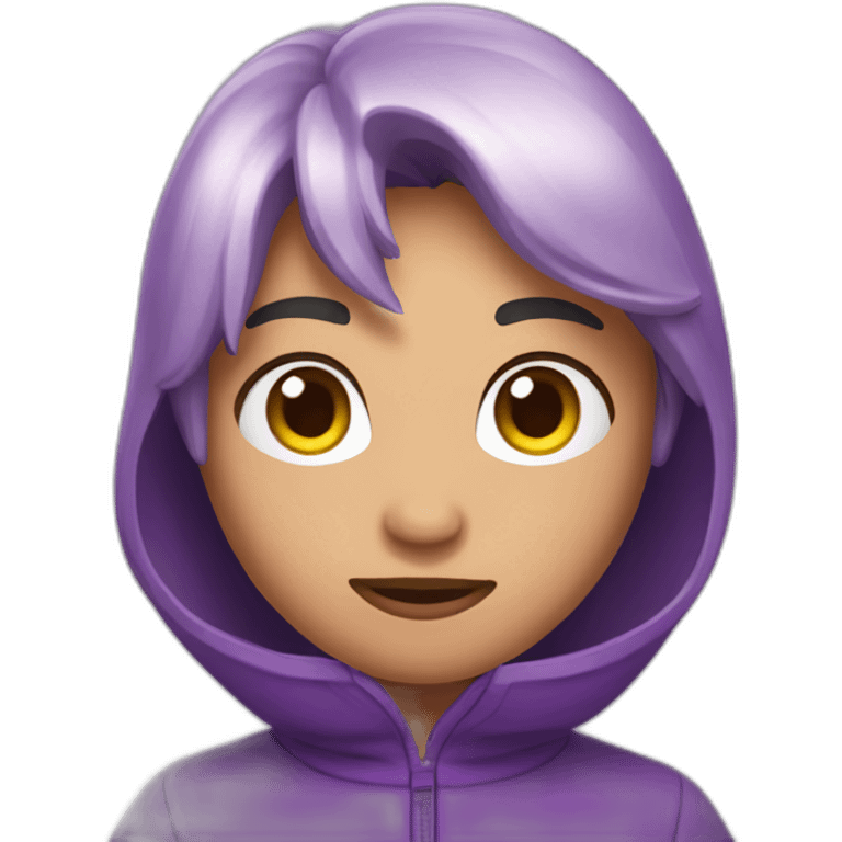 Oso morado emoji