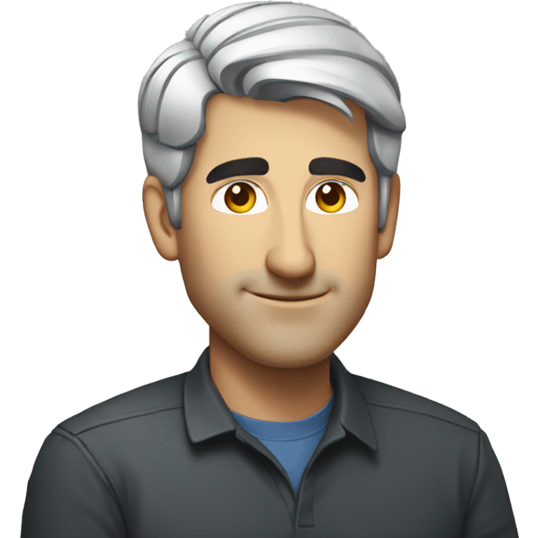 craig federighi in a three quarter profile  emoji