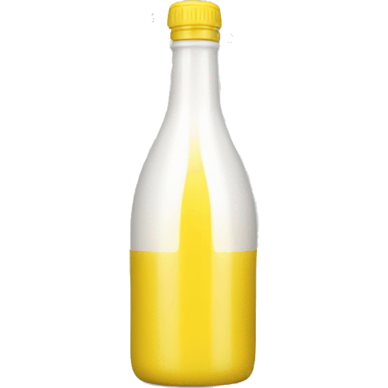 Yellow and white top bottle  emoji