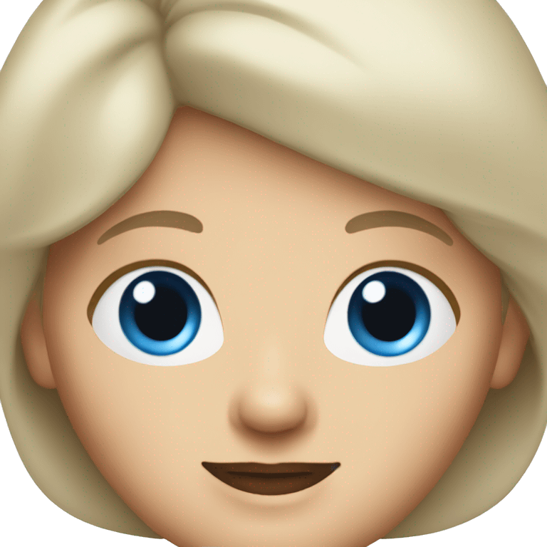 grandma with blue eyes and blonde short hair emoji