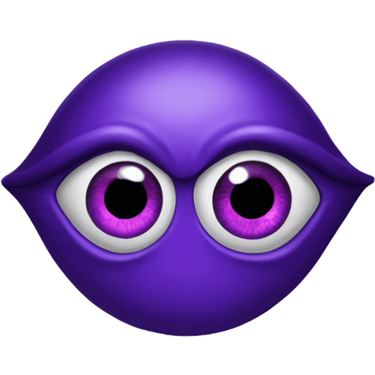 purple evil eye emoji