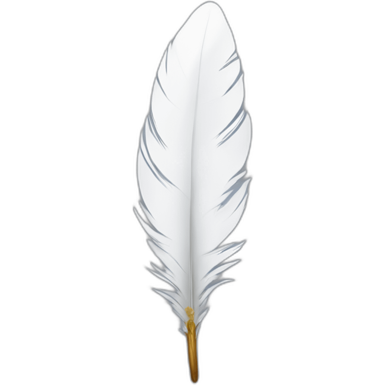 white feather inkpot emoji