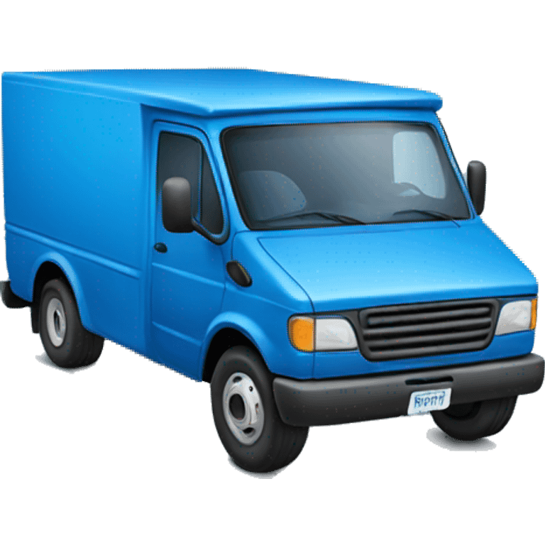 blue delivery truck emoji