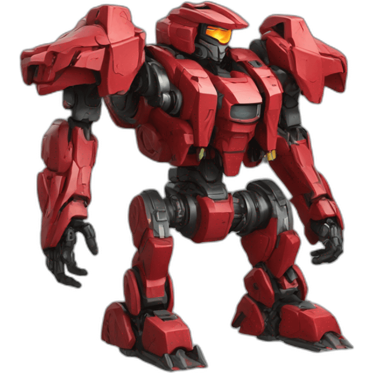 red mecha emoji