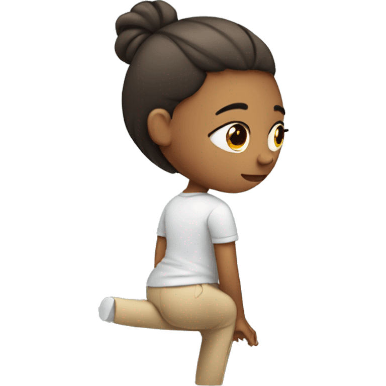 Girl with back pain  emoji