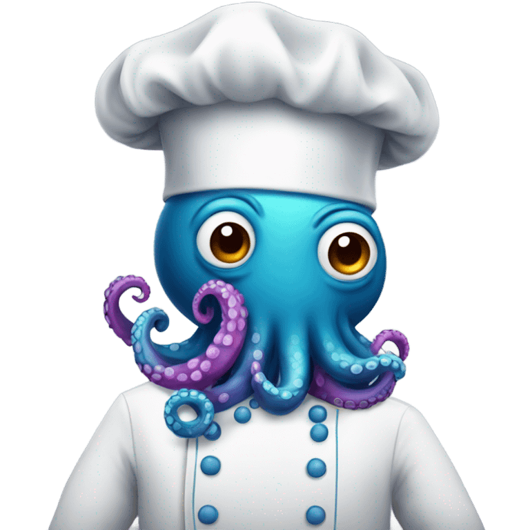 A chef octopus  emoji