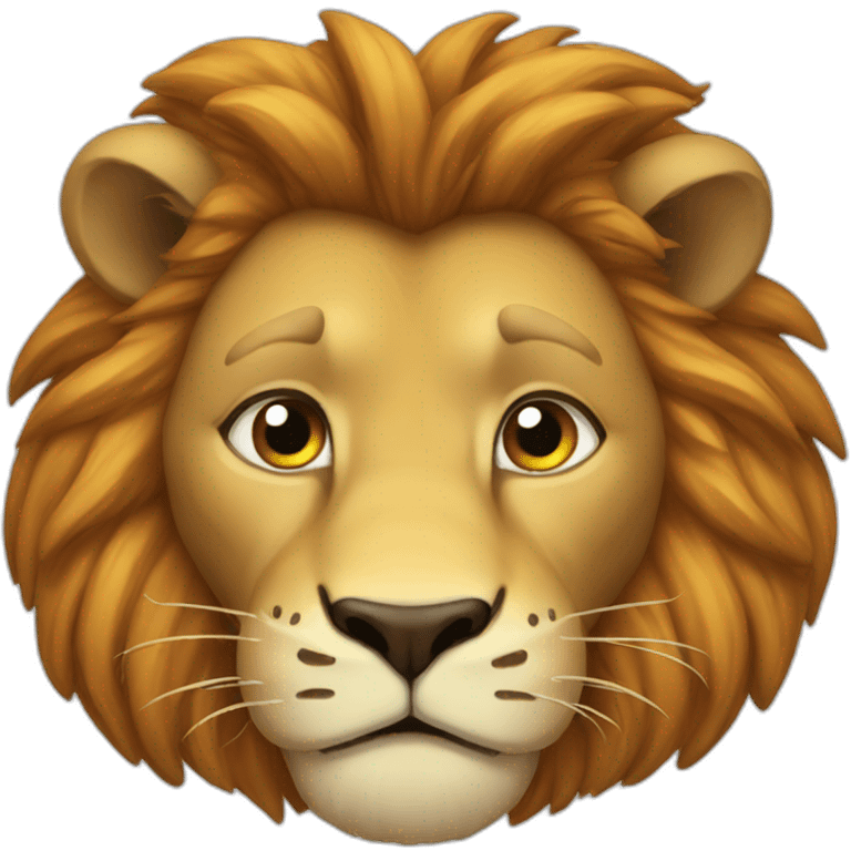 stupid lion emoji