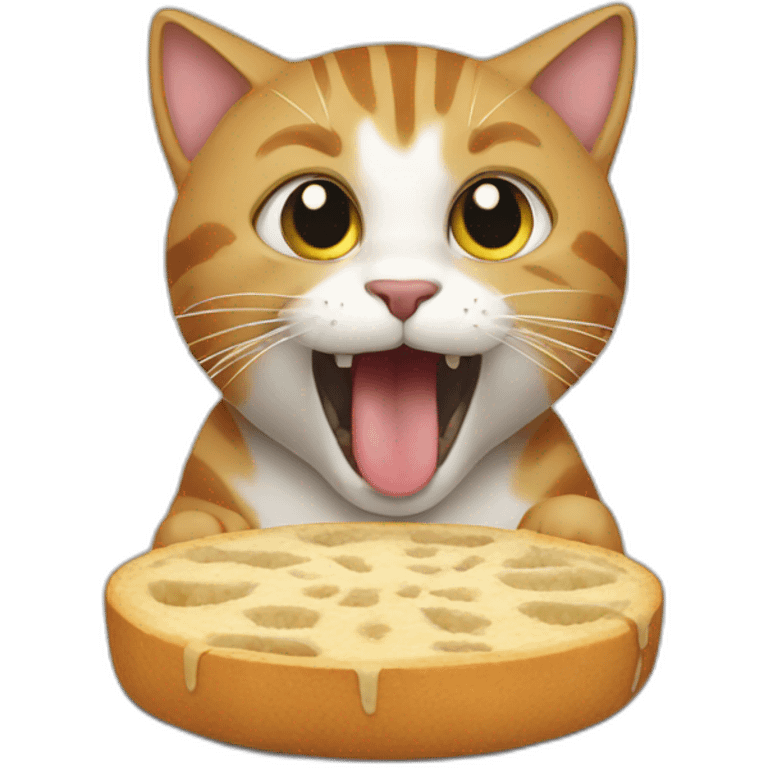 Cat eating emoji