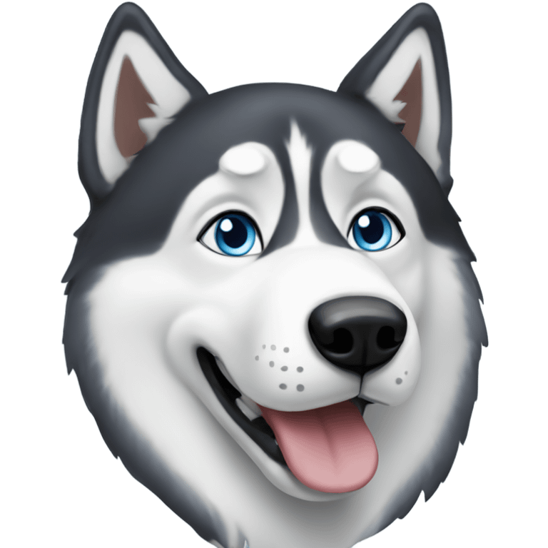 Blue eyed husky  emoji