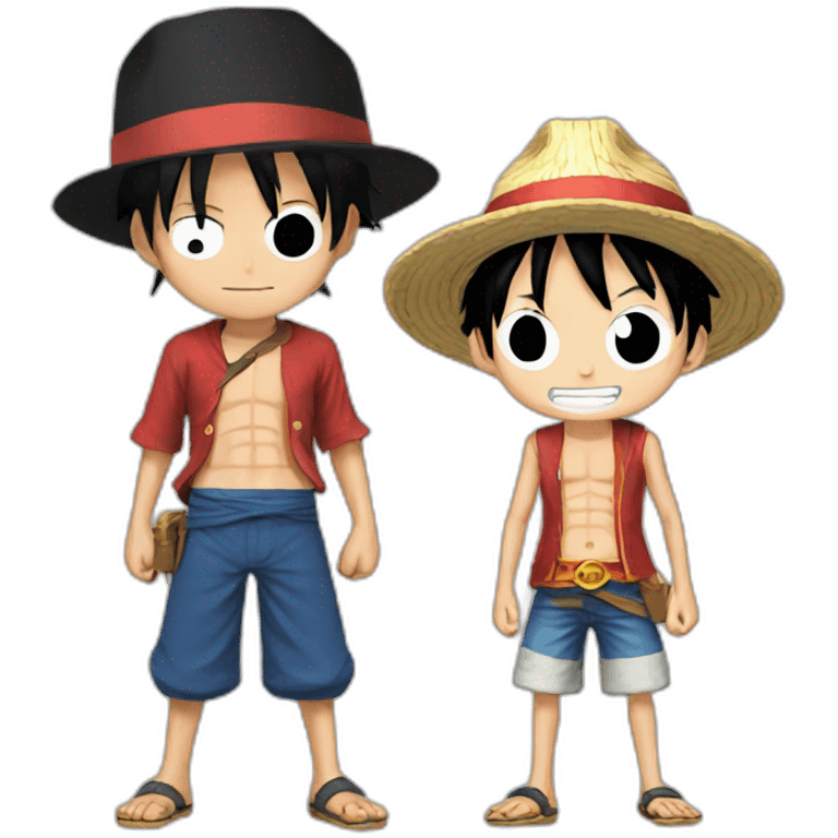 Luffy with ace emoji