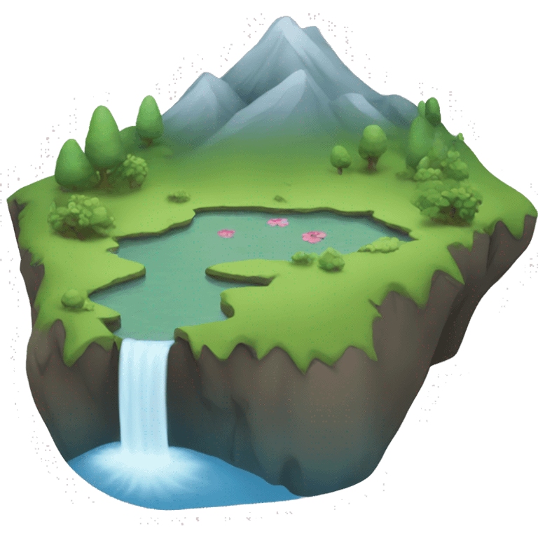 Pond on a mountain  emoji