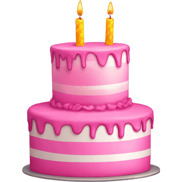 Pink birthday  emoji