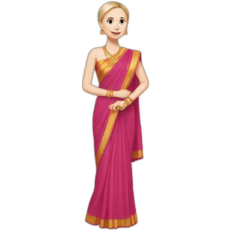 Putin wear saree emoji