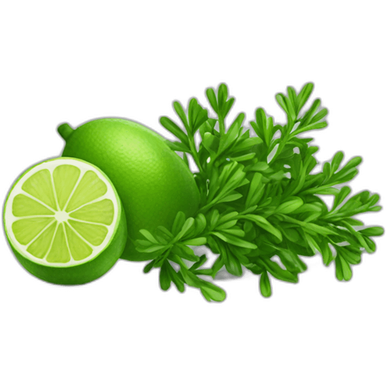 Thyme and lime emoji