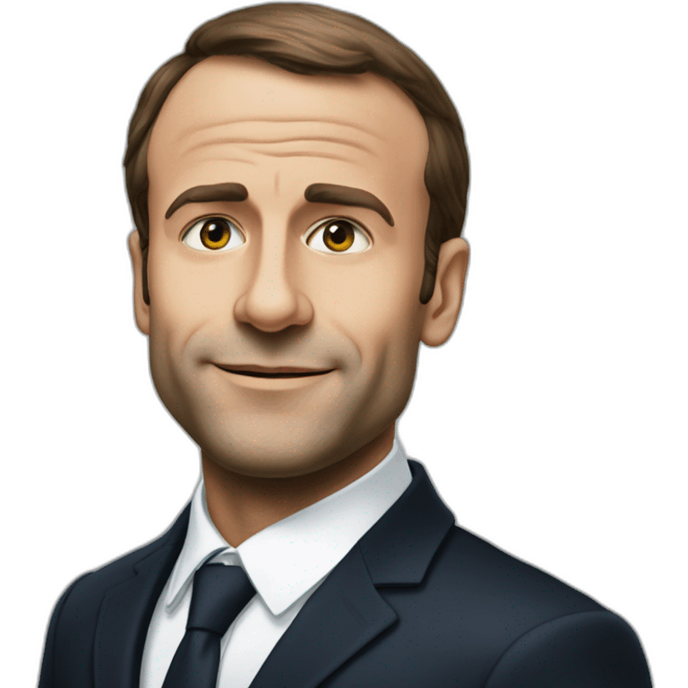 Macron sur lit emoji