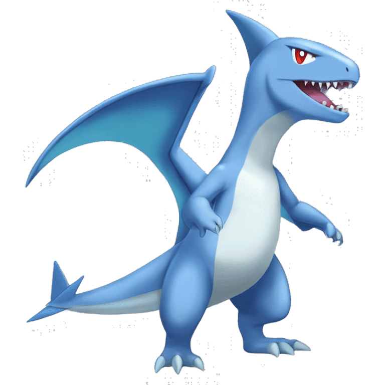 Latios-Sharpedo-Charmeleon-Gible-Gabite-Larvitar-Fakémon-Pokémon-Fusion Full Body emoji