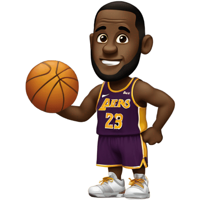 Lebron farting emoji