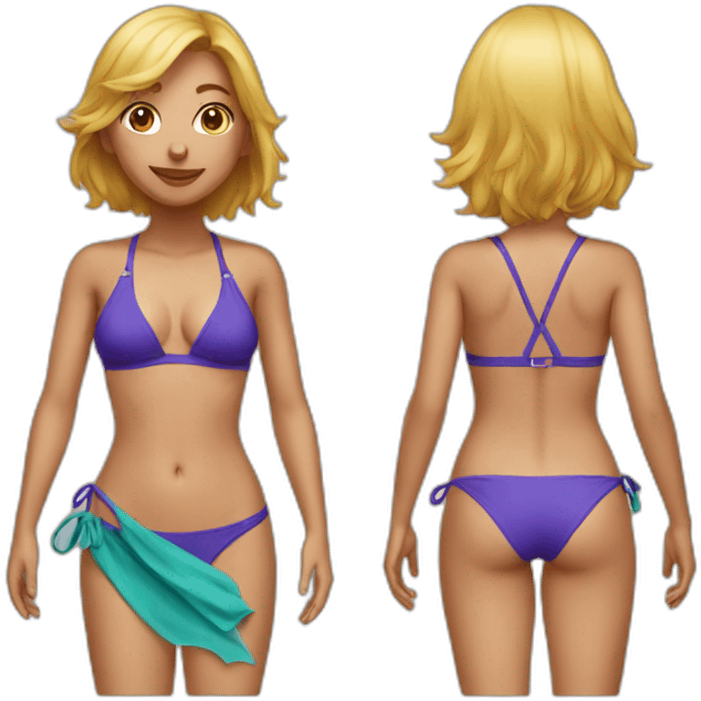 bikini girl emoji