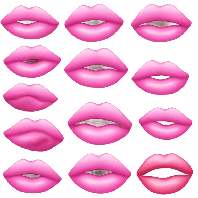 pink lips  emoji