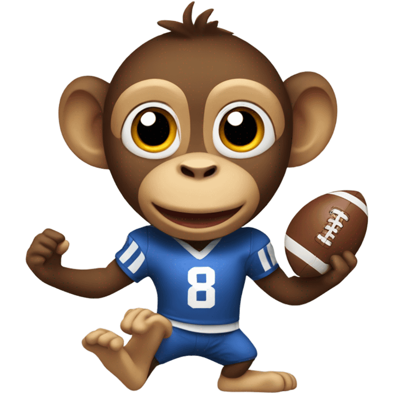 Football monkey emoji