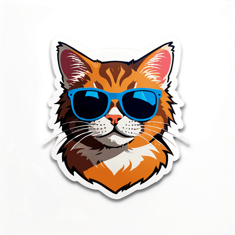 Cat with sunglasses emoji