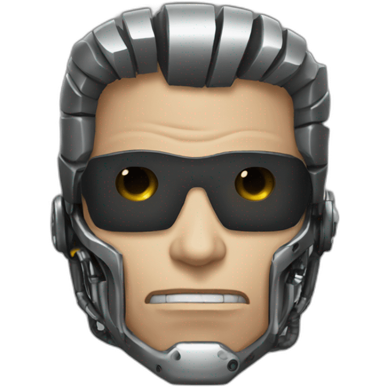 The Terminator with mechanic face emoji