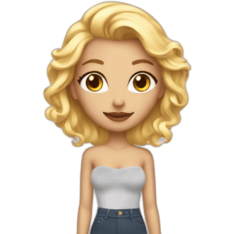 Sexy blonde emoji