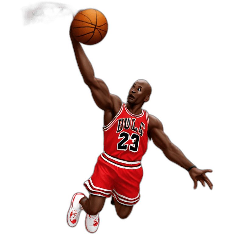 Michael Jordan dunking emoji