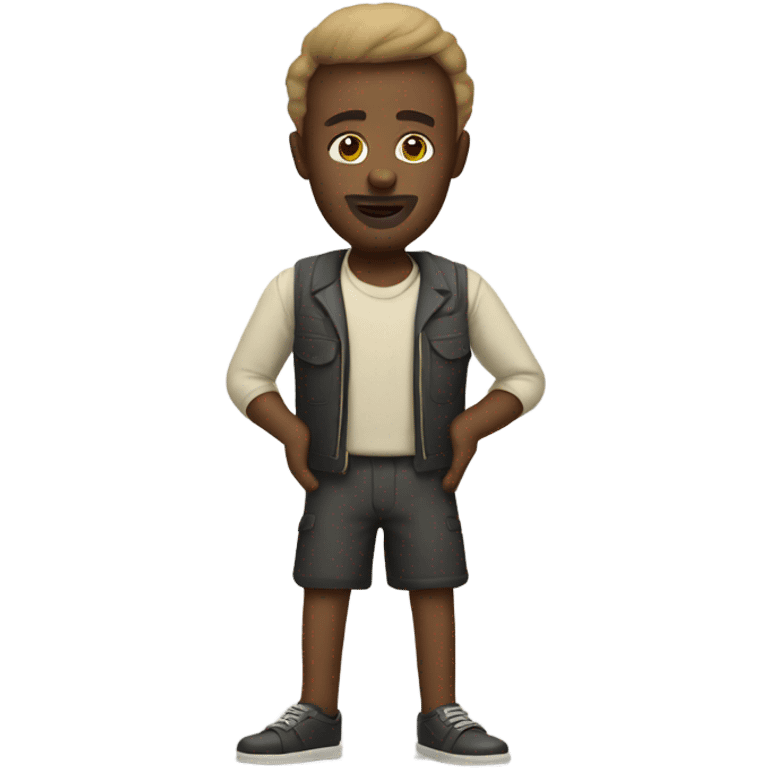 Balm man with prosthetic legs emoji