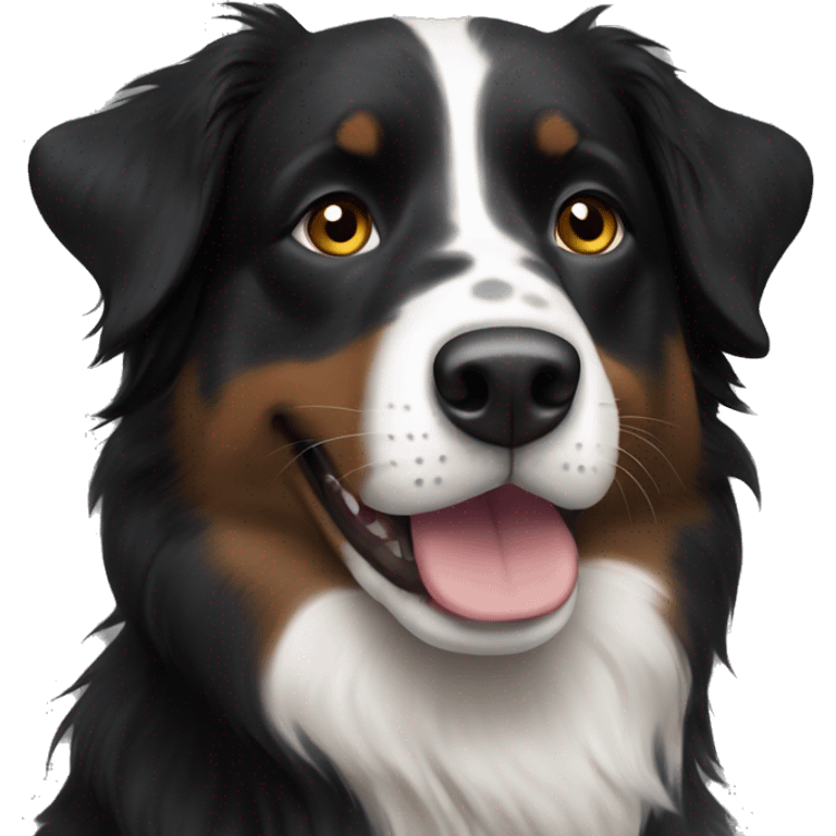 black australian shepherd dog without black spot emoji