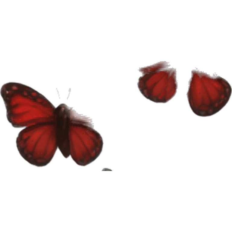 Dark red butterfly  emoji