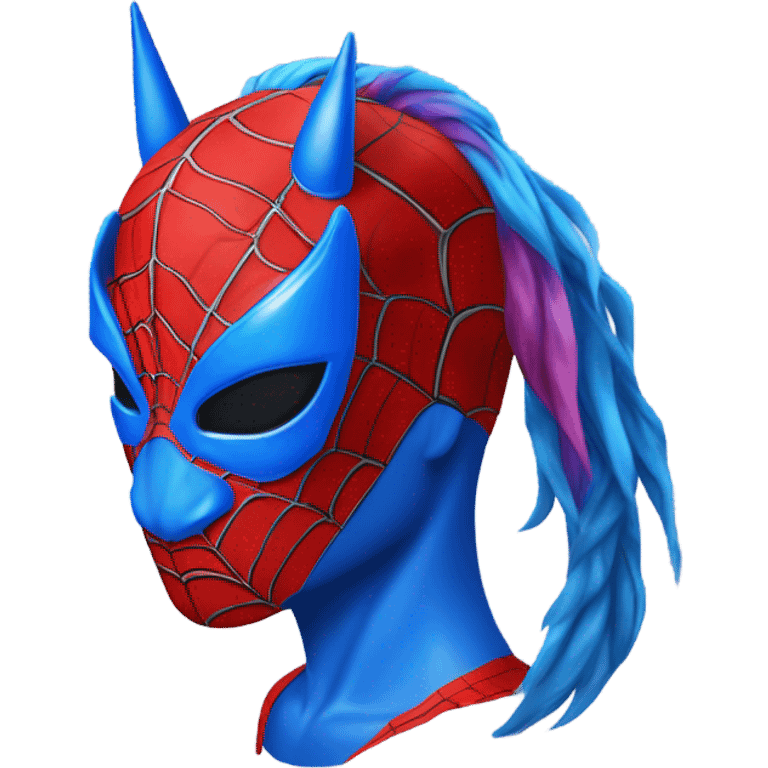 unicorn as Spiderman emoji