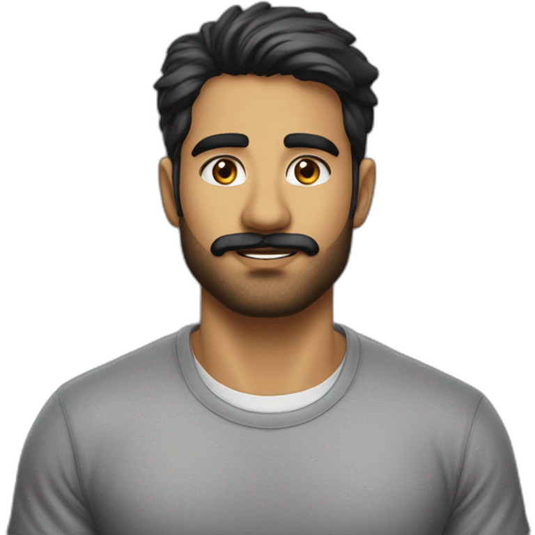 Aiman TAHIR linkedin without-bear moustache  with-shirt emoji