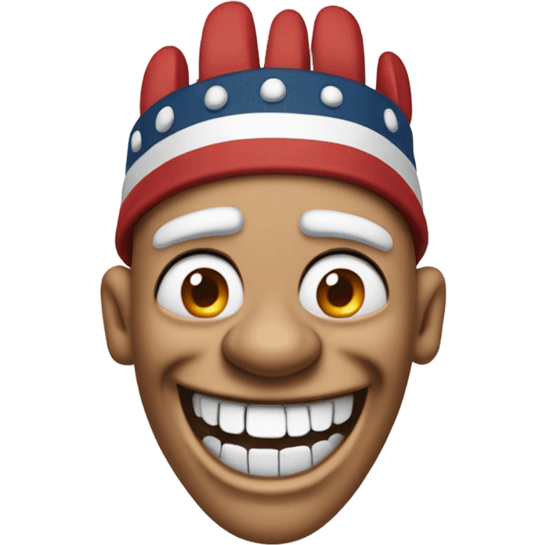 Chief wahoo laughing emoji