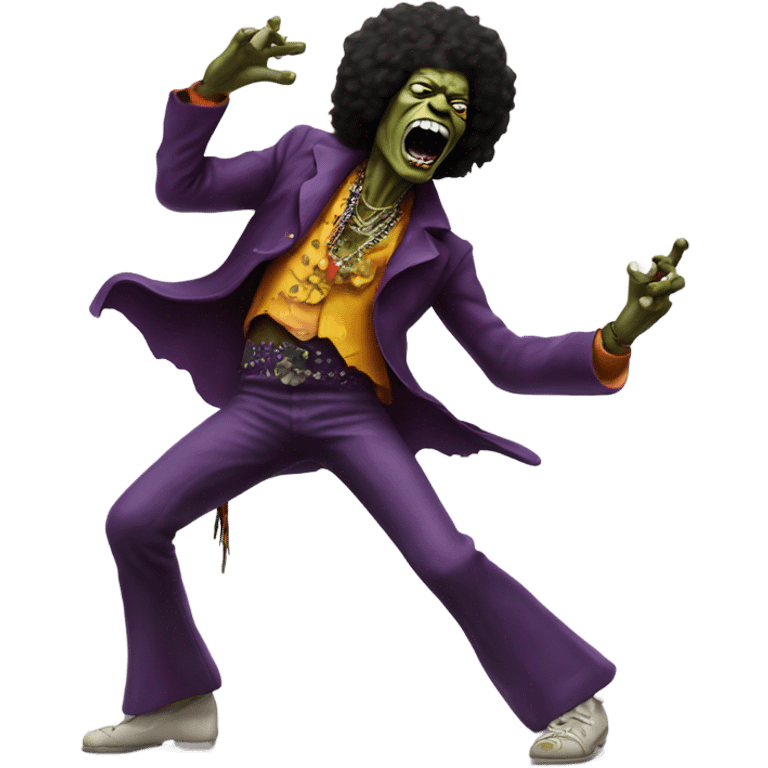 jimi hendrix zombie dancing emoji