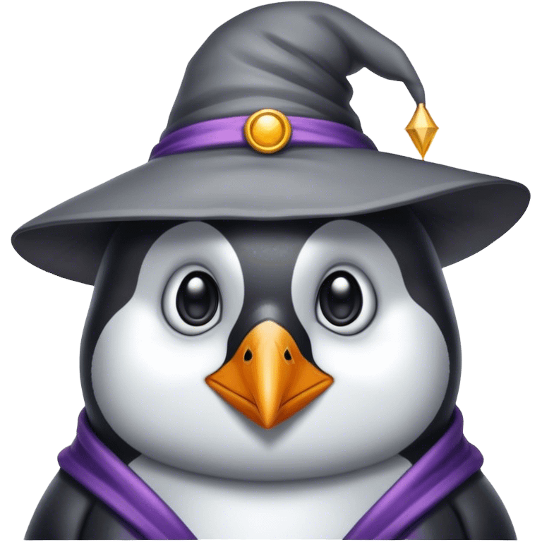 Penguin Wizard emoji