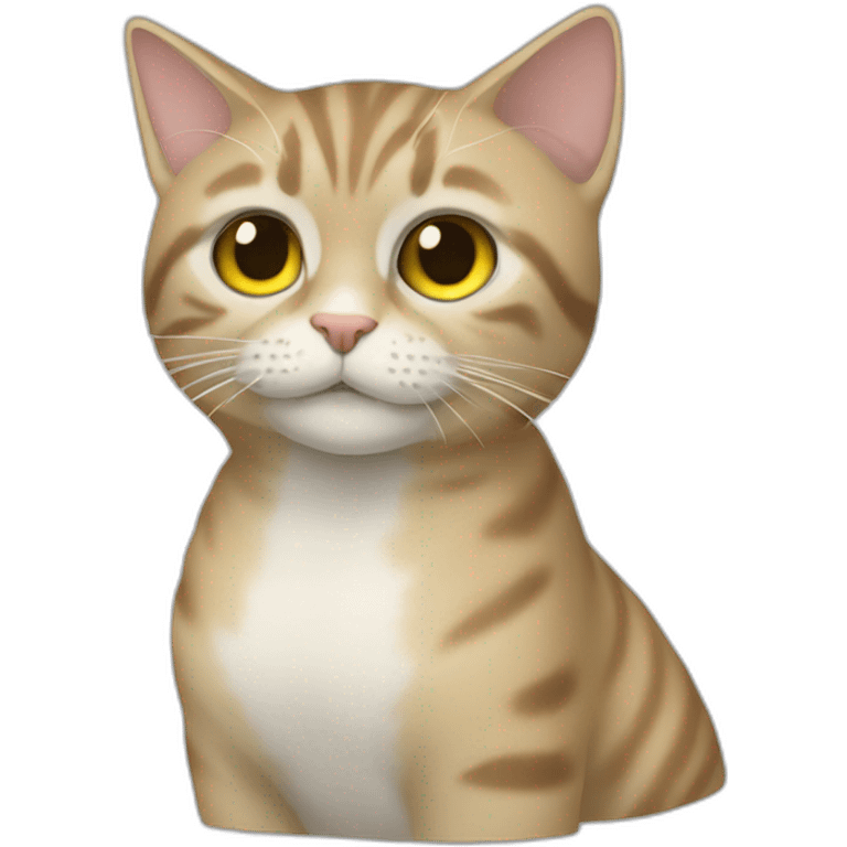 Шотландский вислоухий кот emoji