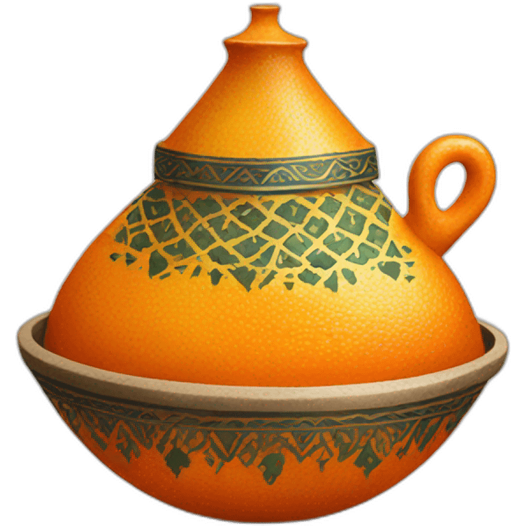 Moroccan orange tajine emoji